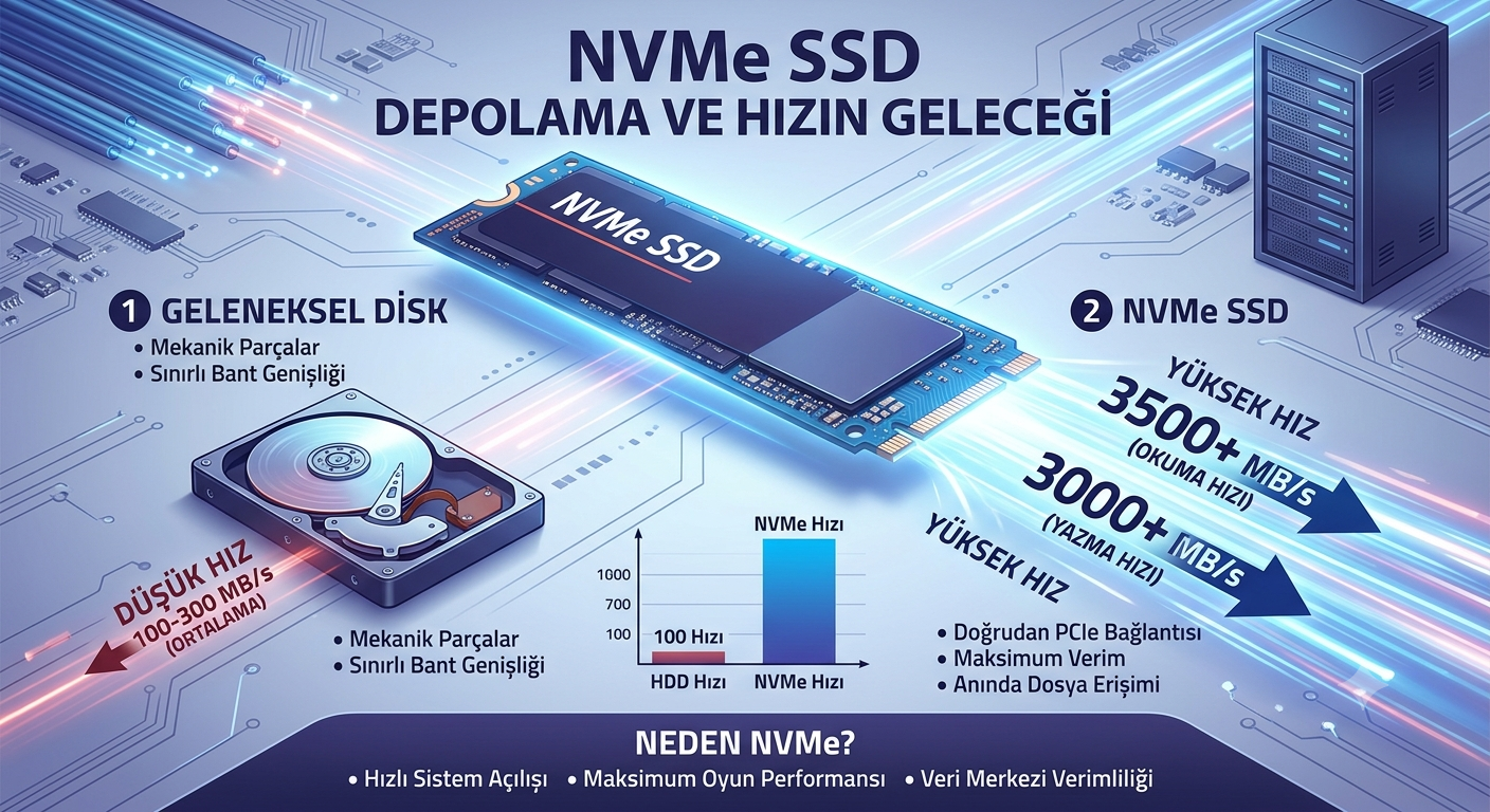 NVMe SSD Depolama Sürücüleri ve Hız