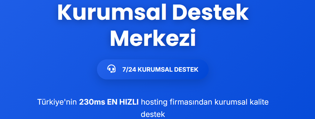 7/24 Teknik Müşteri Desteği